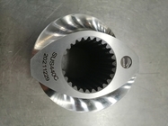 La máquina gemela de acero inoxidable estándar del extrusor de tornillo Model120 440C divide elementos del tornillo en segmentos