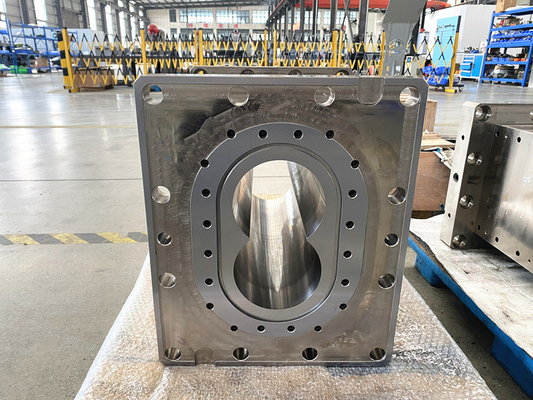 Industria petroquímica plástica gemela material del tornillo y del barril 350 del extrusor de tornillo de la nitruración