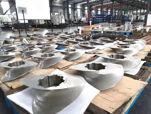 Industria petroquímica 250 Segmentos de tornillo para pelletizadores con diámetro exterior 247.9