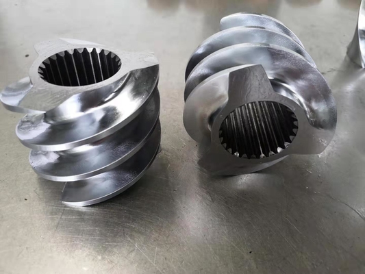 Elementos de tornillo extrusor de doble husillo Clextral BC92 para la industria de alimentos inflados