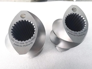 Resistencia al desgaste Aluminio Bronce Extrusor de tornillo doble Componentes de tornillo para alimentos hinchados