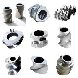 58 MC18 Segmentos de tornillo de transporte Tratamiento térmico de apagado por vacío para extrusora de tornillo gemelo de rotación conjunta