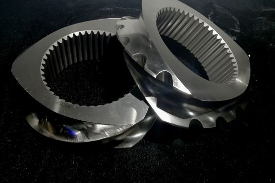 Piezas de repuesto para extrusoras de doble husillo certificadas ISO9001 2015 para aplicaciones de arenado y pulido