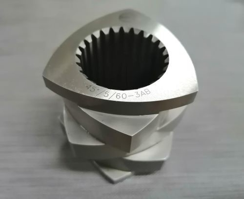2-4 Extrusores de alta transición de vuelo con elementos de tornillo Bloque de flexión