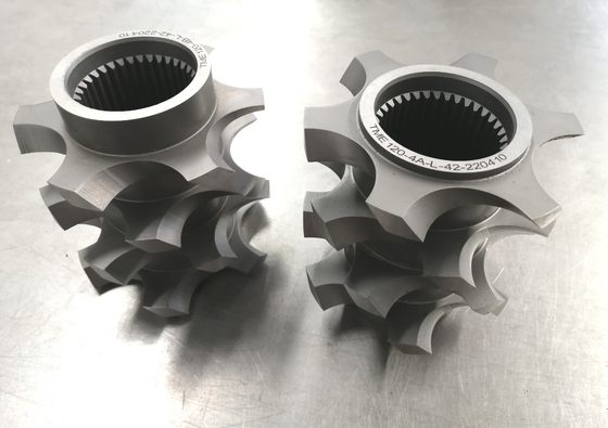 Modelo 223 41CrAlMo7 38CrMoAl Extrusor giratorio de tornillo doble para petróleo y rendimiento