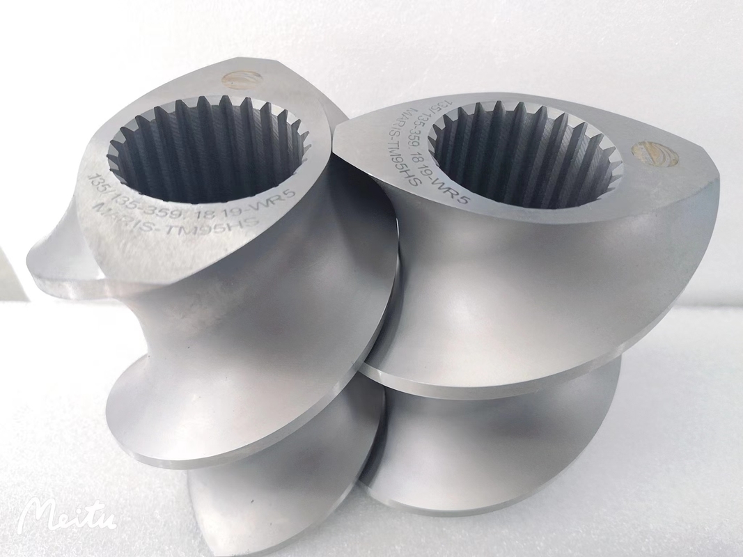 Elementos gemelos paralelos Maris 95 del extrusor del tornillo y de tornillo del barril para la protuberancia del tubo del PVC
