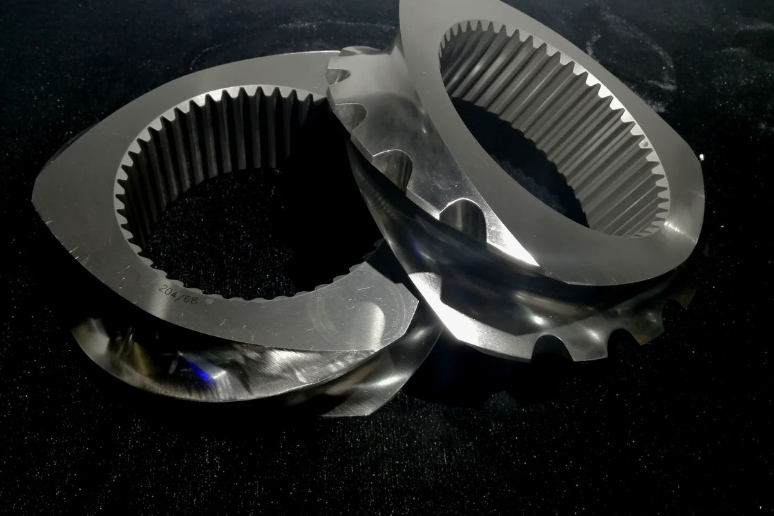 Piezas de repuesto para extrusoras de doble husillo certificadas ISO9001 2015 para aplicaciones de arenado y pulido