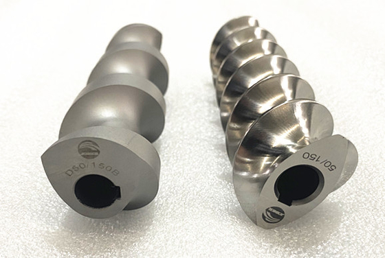 SUS440C Extructor de doble tornillo Partes de la máquina Segmentos de tornillo para ingeniería plástica