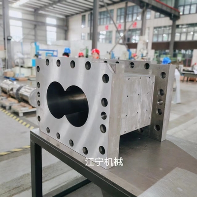 Extrusor de doble tornillo resistente al abrasivo de tornillo y barril para la industria alimentaria hinchada