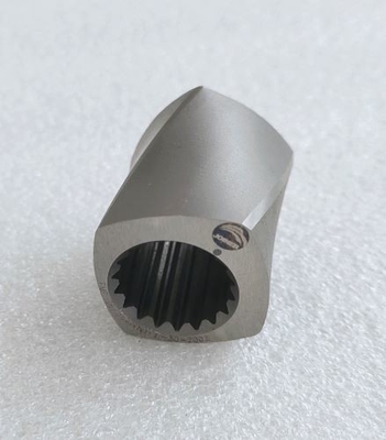Se trata de una combinación de componentes de extrusores de doble tornillo de aleación de níquel.
