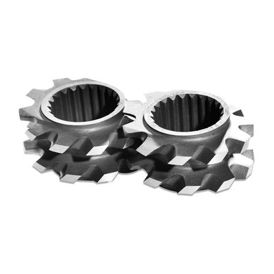 el bloque de amasamiento del diámetro TEM48SS de 57.6m m, los elementos gemelos del extrusor de tornillo crea para requisitos particulares