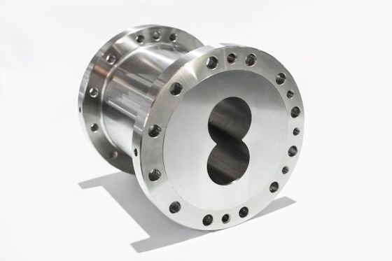 Cilindro durable del barril del extrusor de tornillo del gemelo de la resistencia de desgaste para la industria de la alimentación de la comida