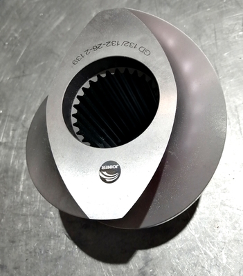 Componentes gemelos de la máquina del extrusor de tornillo de la tira interna espiral para las pelotillas
