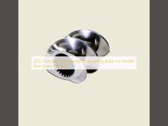 Elementos del tornillo del extrusor ZE52 que amasan el bloque para el extrusor de tornillo gemelo paralelo