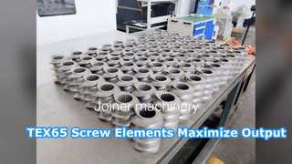 Elementos de tornillo TEX65 para maquinaria de caucho plástico
