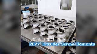Elementos de tornillo extrusor ZE77 HRC58-62 de alta calidad